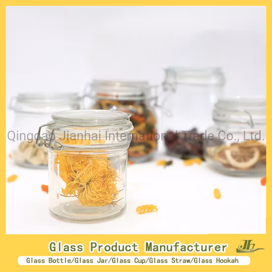 カスタマイズされた高ホウケイ酸六角形、正方形、丸い蜂蜜/ジャム/ピクルス/コーヒー/キャンドル/メイソン/プリン/ヨーグルト/紅茶/キッチン食品収納クリップ