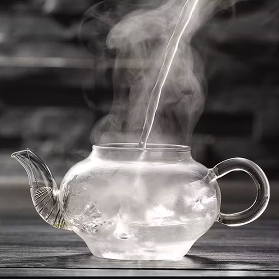 200 ミリリットルミニ小型高ホウケイ酸ガラスティーポットセットケトルガラスティーポット