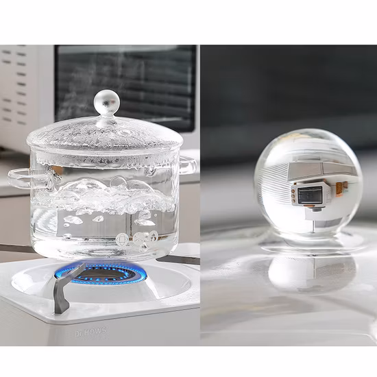 高ホウケイ酸ガラスキッチンスープヌードル調理鍋