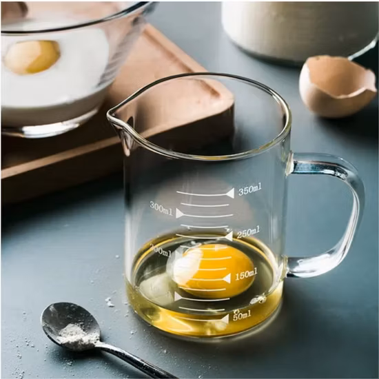 ホウケイ酸ガラス ハンドル付き計量カップ 500ml 1000ml