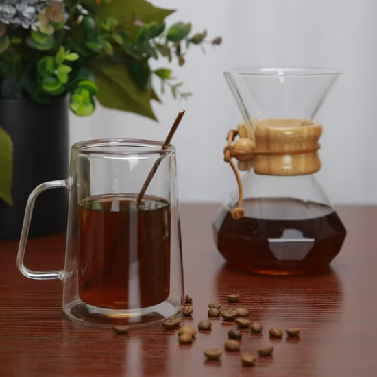 ホウケイ酸カップ スケールハンドル付き ベーキングキッチンガジェット ベーキングツール ガラス測定 スケール付き 高 Bl18206