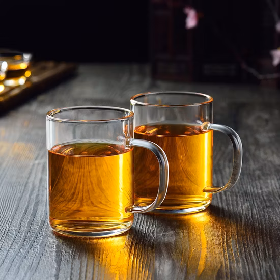 装飾野菜食品フルーツ透明ガラスサラダボウル高ホウケイ酸ガラスカップ